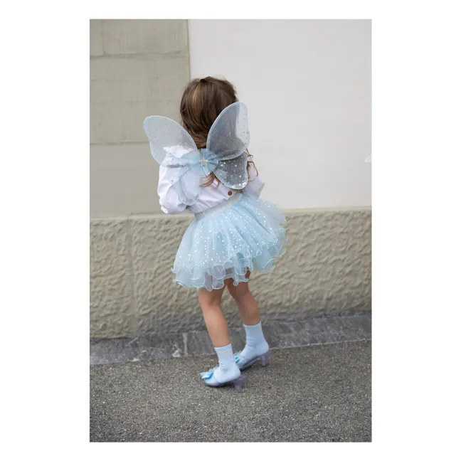 Skirt, wings and fairy wand | Light Blue