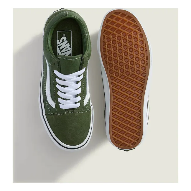 Baskets Lacets Old Skool Logo | Vert