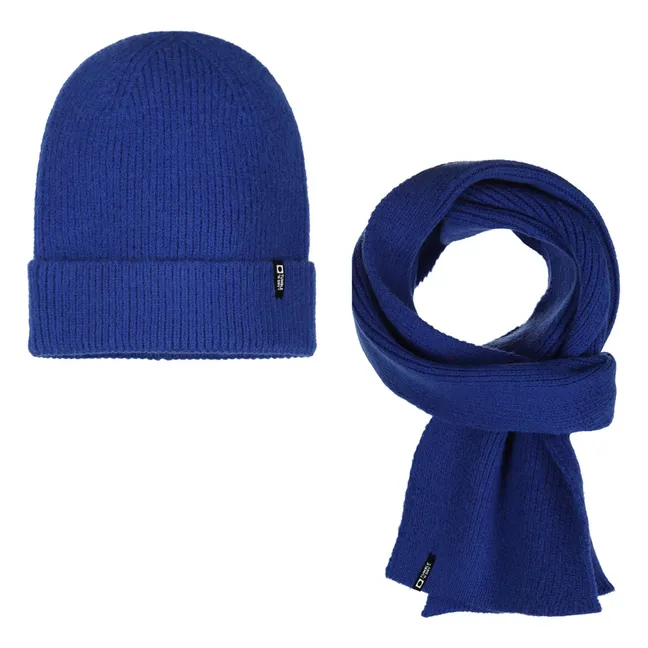 Conjunto de gorro y bufanda  | Azul