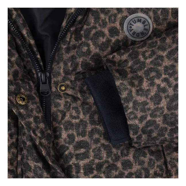 Abrigo de leopardo Caribou Fibras recicladas | Marrón