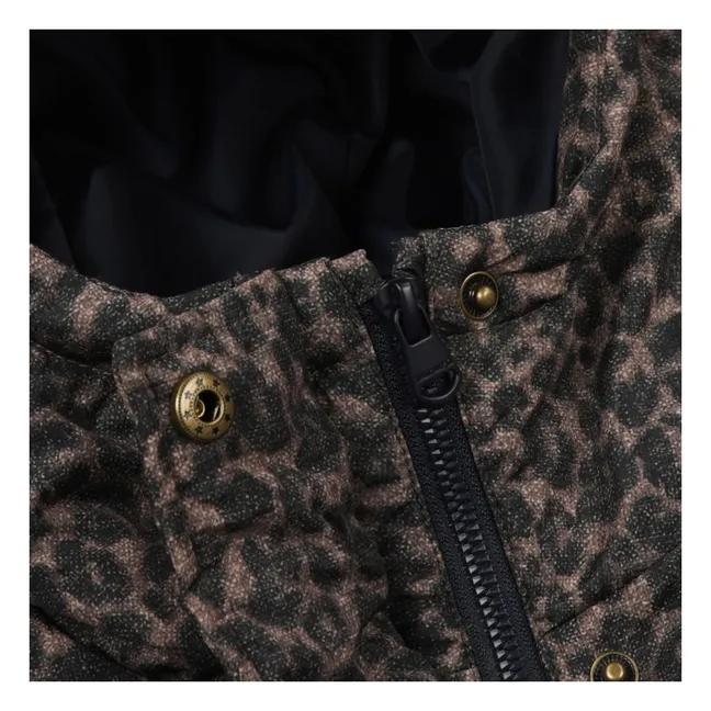 Abrigo de leopardo Caribou Fibras recicladas | Marrón