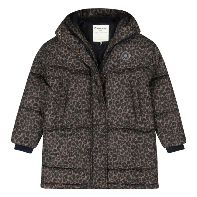 Abrigo de leopardo Caribou Fibras recicladas | Marrón