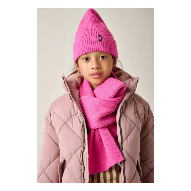 Ensemble Bonnet et Echarpe | Rose