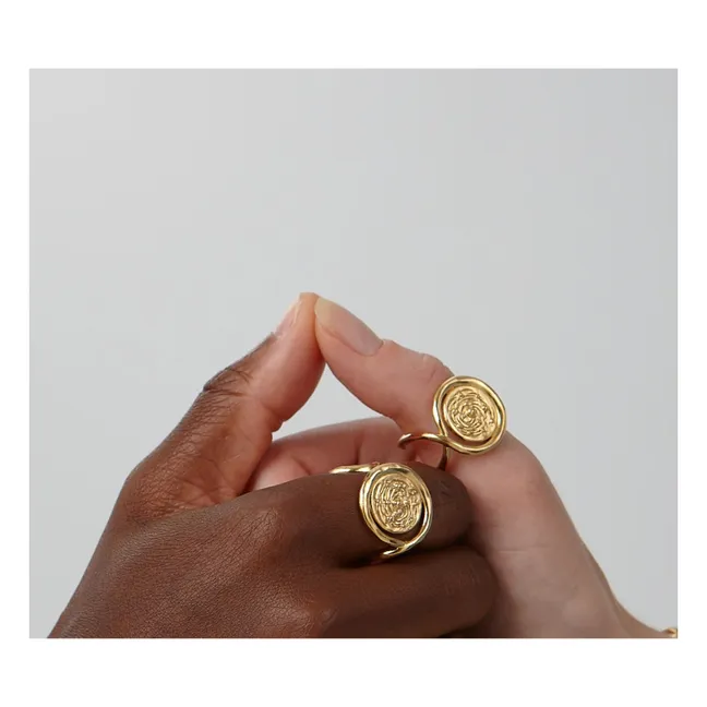 Galaxy signet ring | Gold