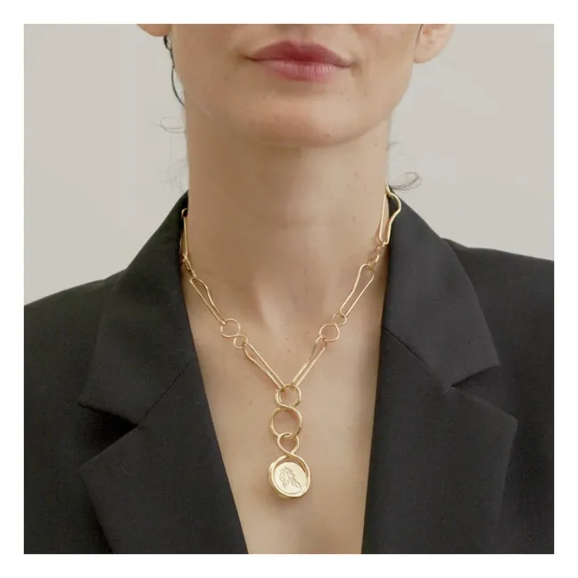 Médaille Astre Vierge | Doré