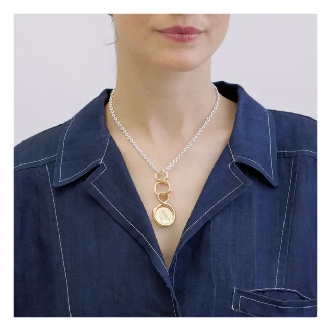 Médaille Astre Vierge | Doré
