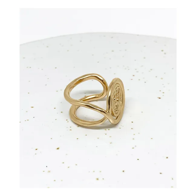 Galaxy signet ring | Gold