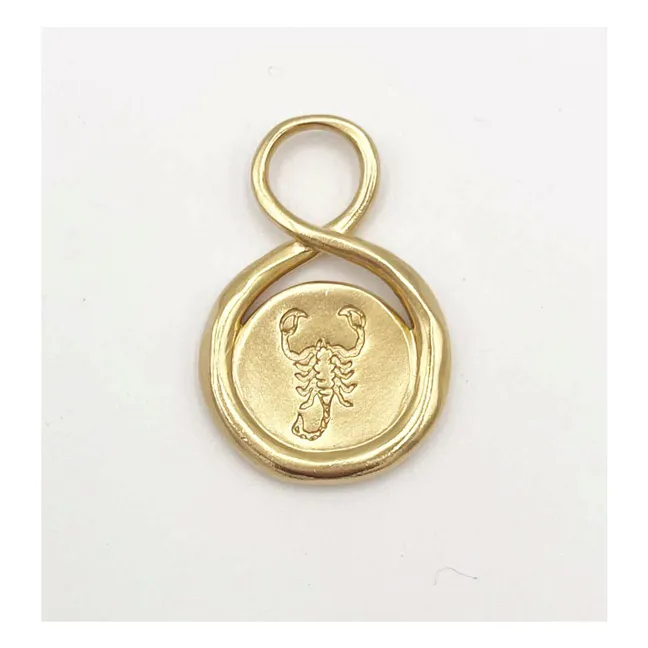 Médaille Astre Scorpion | Doré