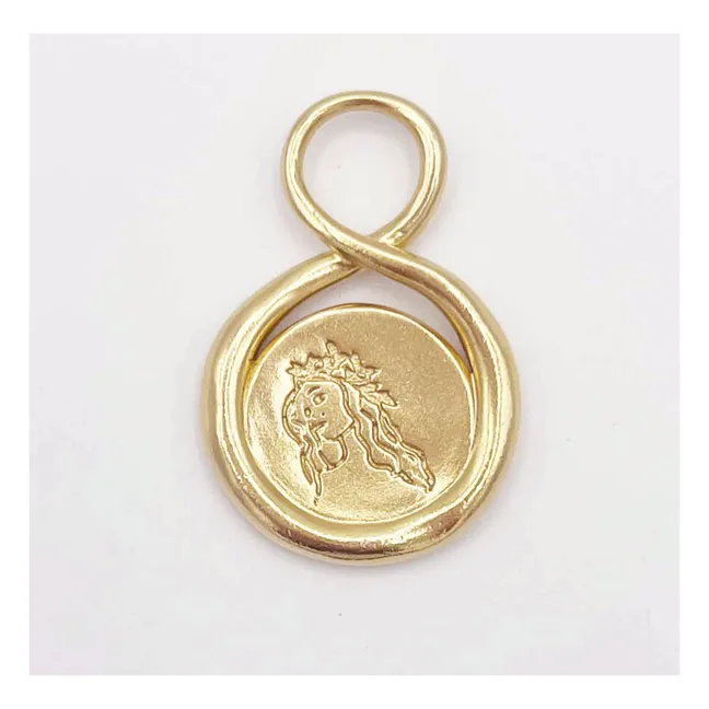 Sternzeichen Jungfrau Medaille | Gold