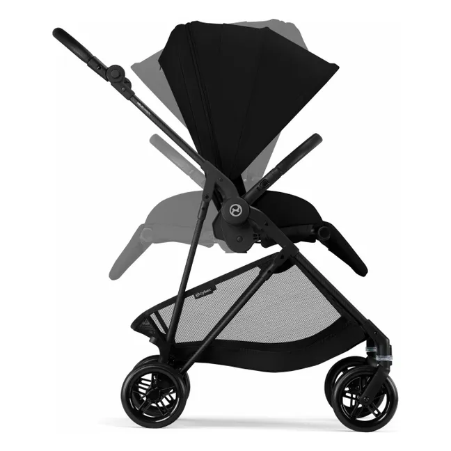 Melio Carbon - Poussette Ultra Compacte | Noir