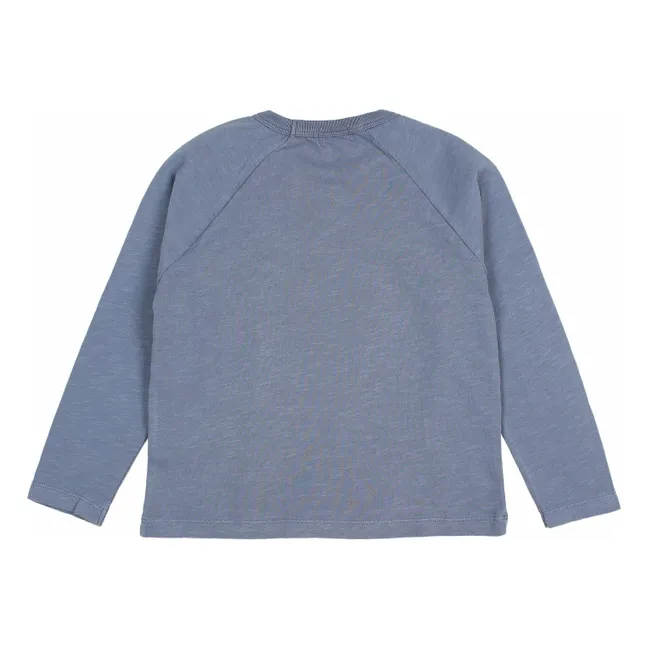 T-shirt Casual Coton Bio | Bleu gris