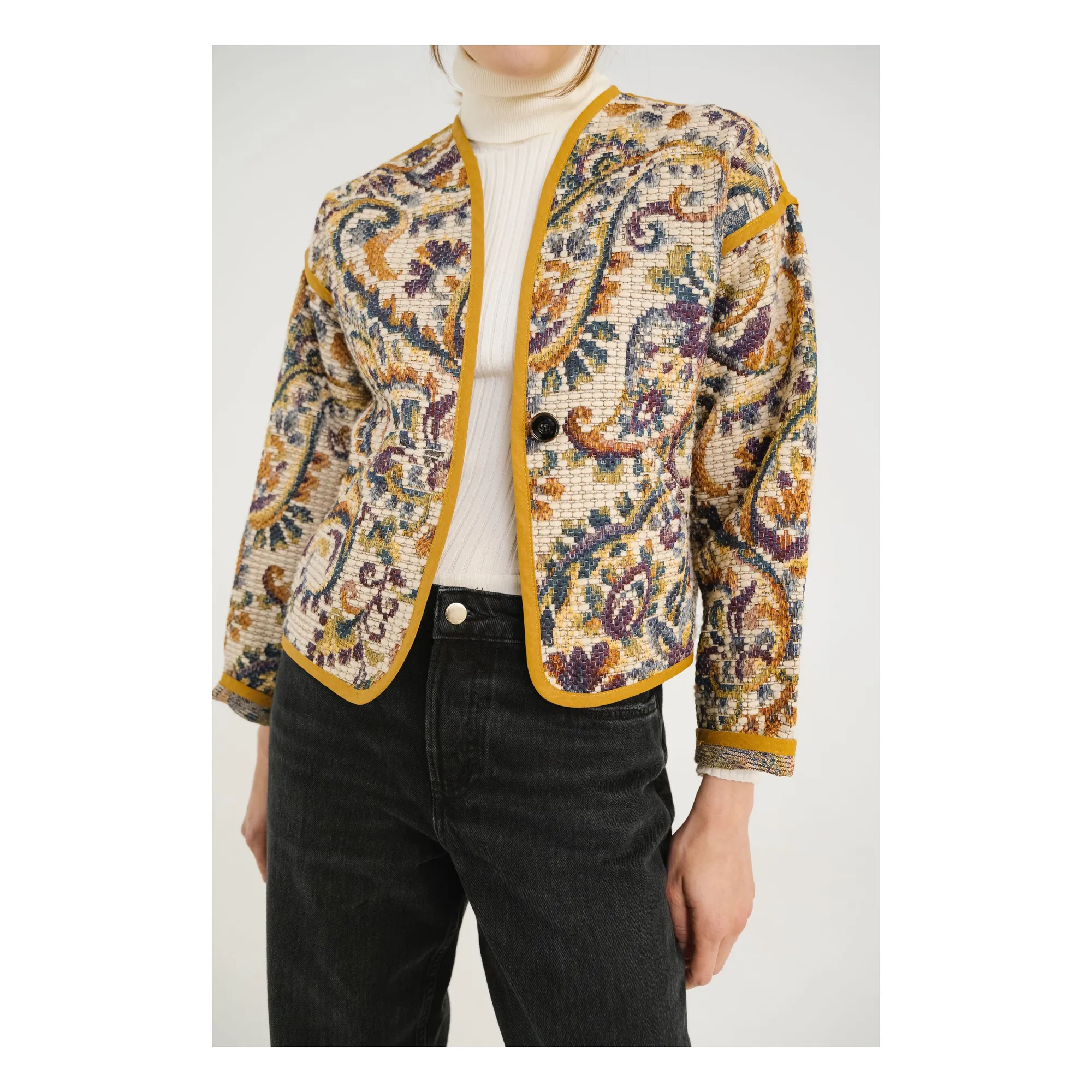 Sacrécoeur Ecru Daria Tegal Jacket