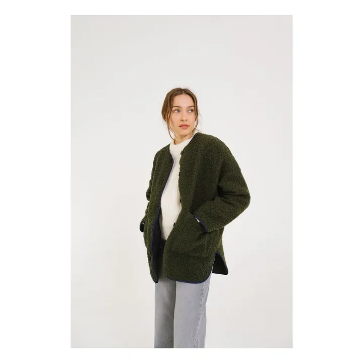 Veste Bari Greenlake Laine Vierge | Vert- Image produit n°1
