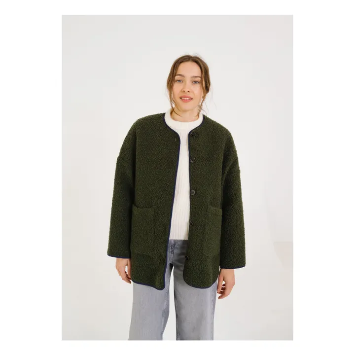 Veste Bari Greenlake Laine Vierge | Vert- Image produit n°0