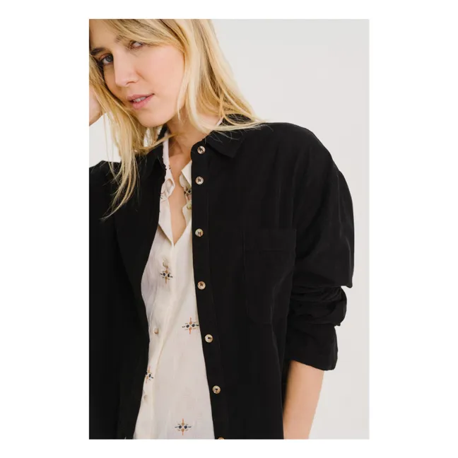 Sur-Chemise Rupine Velours Mielleraies | Noir