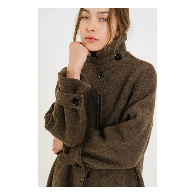 Cappotto in lana vergine Mayri | Marrone