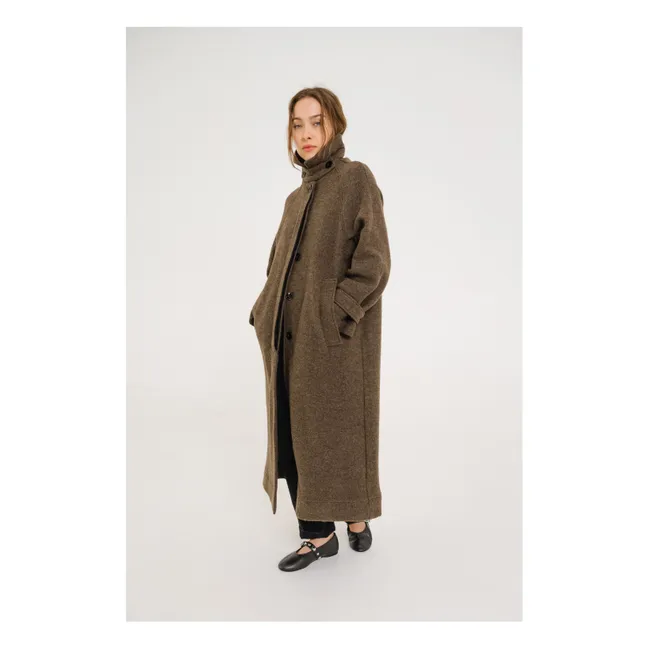 Mayri Virgin Wool Coat | Brown