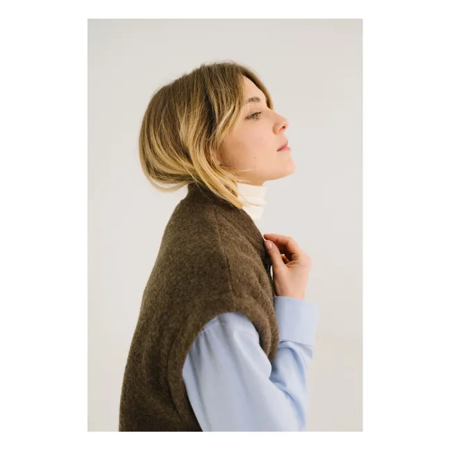 Vestes Sans Manches Sonny Laine Vierge | Marron