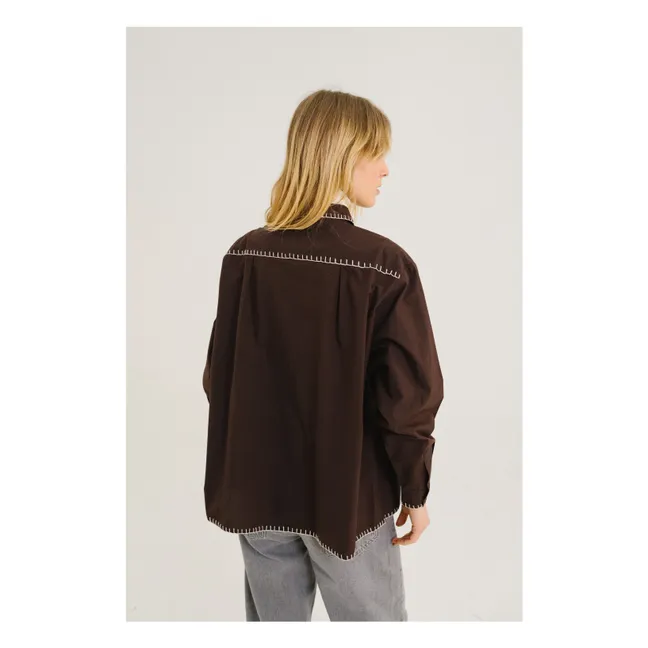 Chemise Siena Talis Brodée | Marron