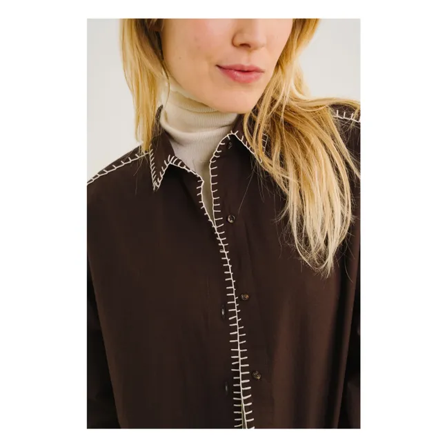 Chemise Siena Talis Brodée | Marron
