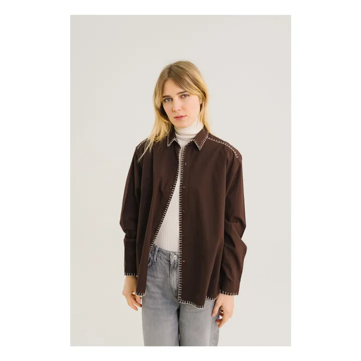 Sacrécoeur Camisa bordada Siena Talis Marrón Smallable