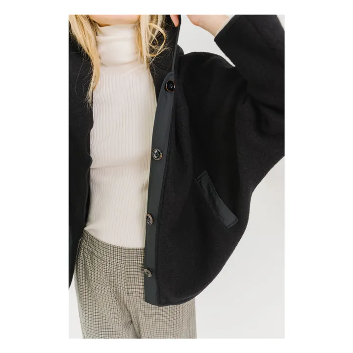 Veste Ani Laine Vierge | Noir- Image produit n°3