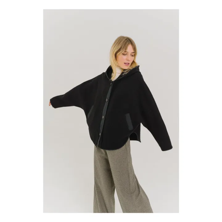 Veste Ani Laine Vierge | Noir- Image produit n°0