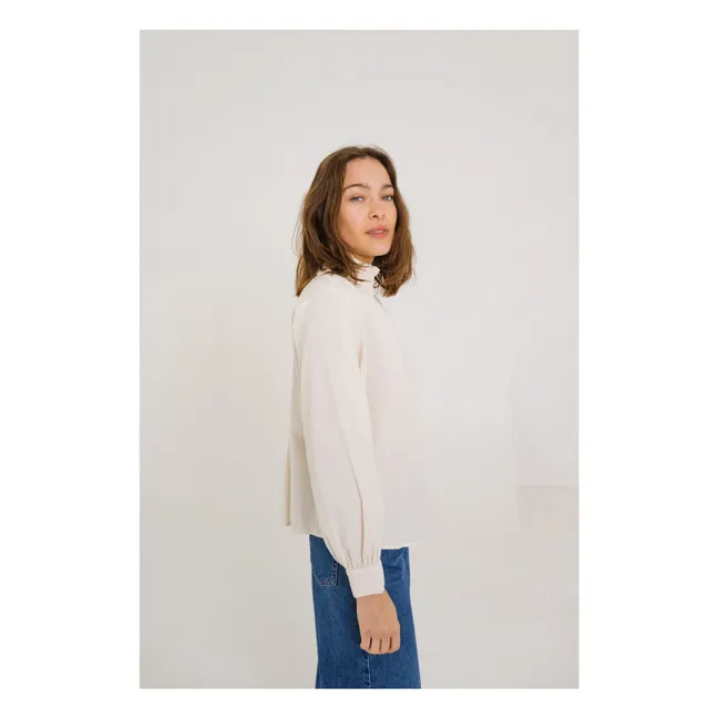 Blouse Soline Velours Milleraies | Ecru