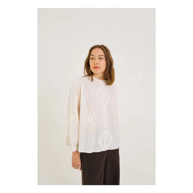 Blouse Ella Astra Brodée | Ecru