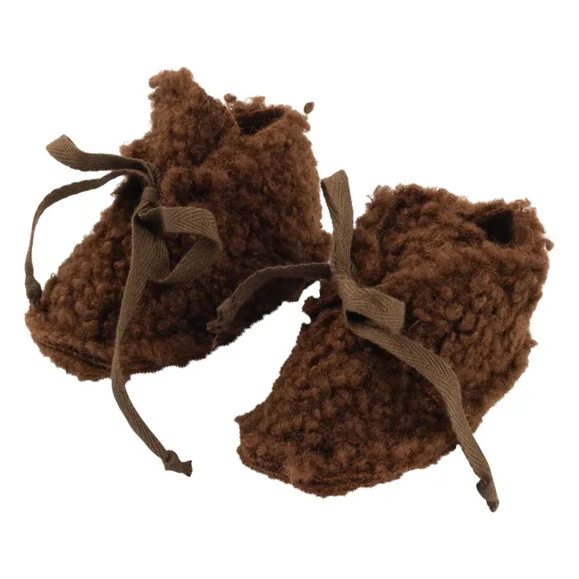 Pantofole Sherpa Teddy Clark | Cioccolato