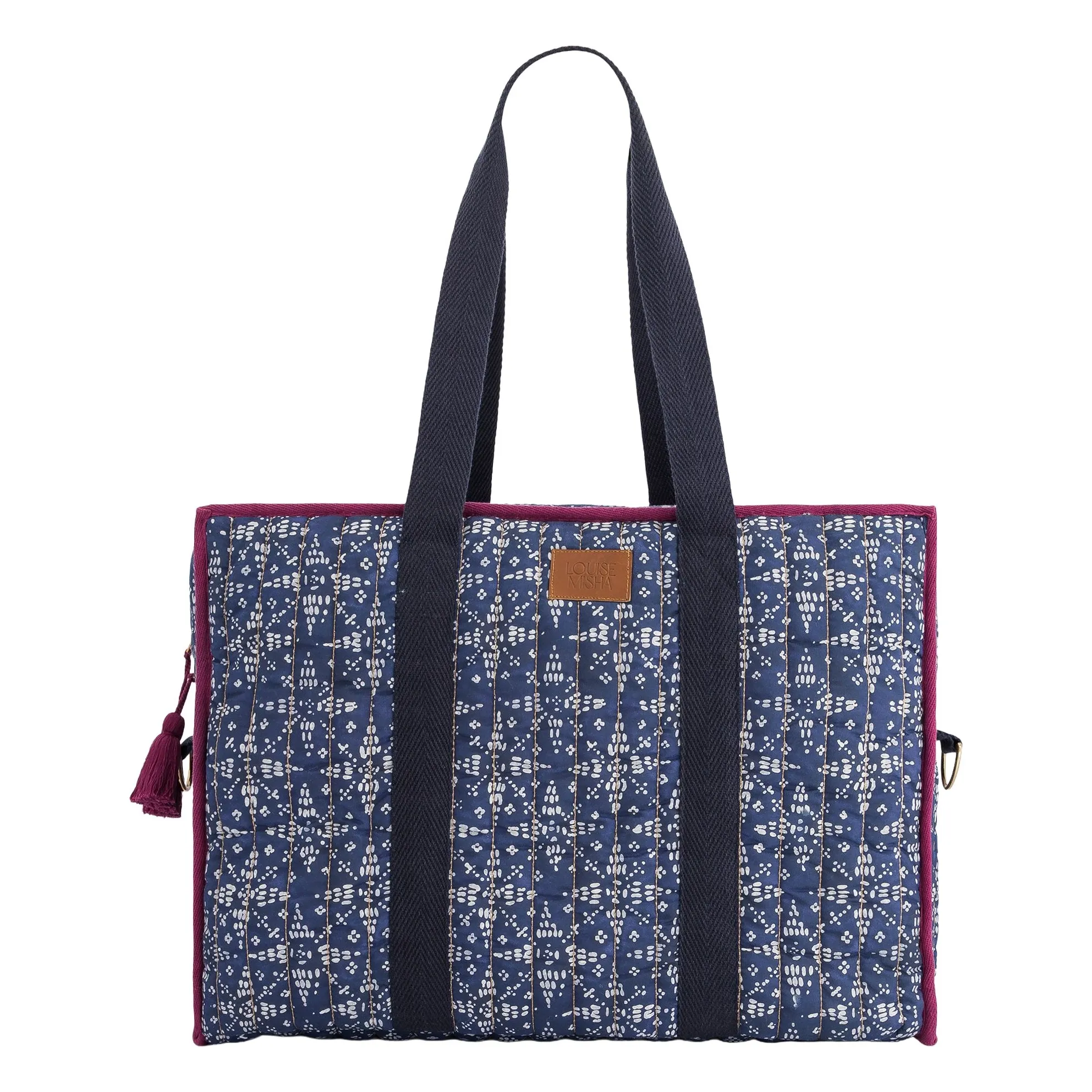 Louise Misha Navy Blue Lilio 36H Bag