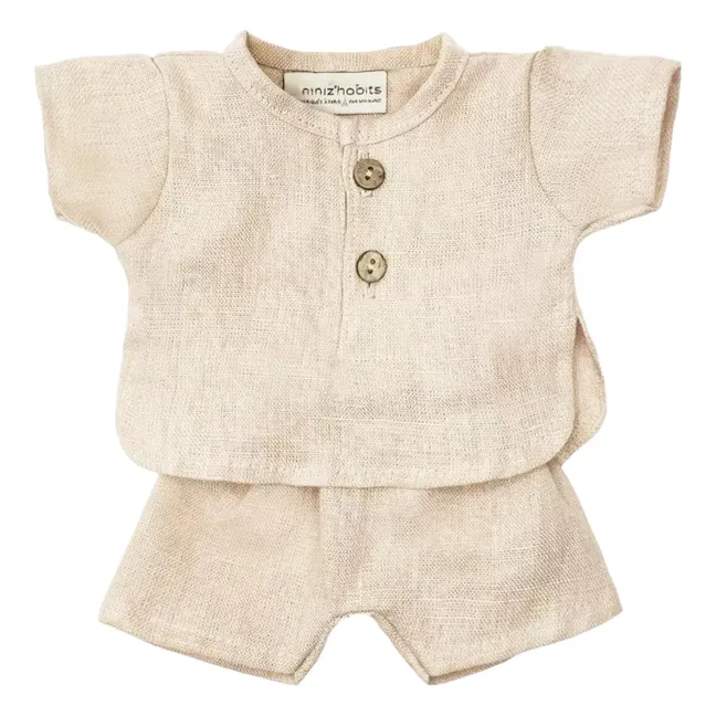 Vestiaire poupon - Ensemble Andréa en lin