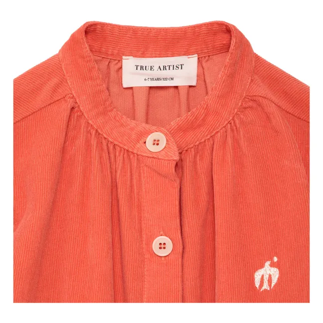 Robe N°15 Velours Côtelé | Rouge
