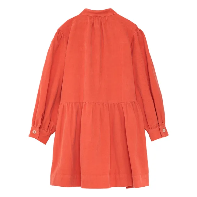 Robe N°15 Velours Côtelé | Rouge