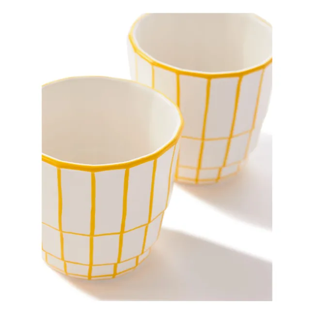 Digi Cups - Set of 4 | Yellow