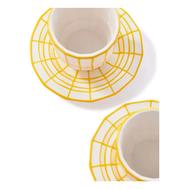 Tasses à espresso Digi - Set de 4 | Jaune- Image produit n°1