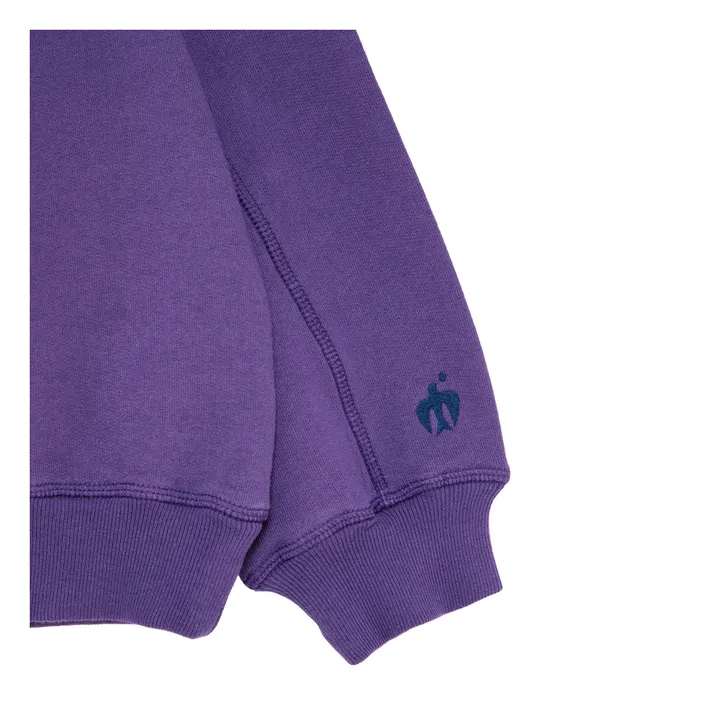 Sweat N°1 Algodón orgánico | Violeta- Imagen del producto n°4