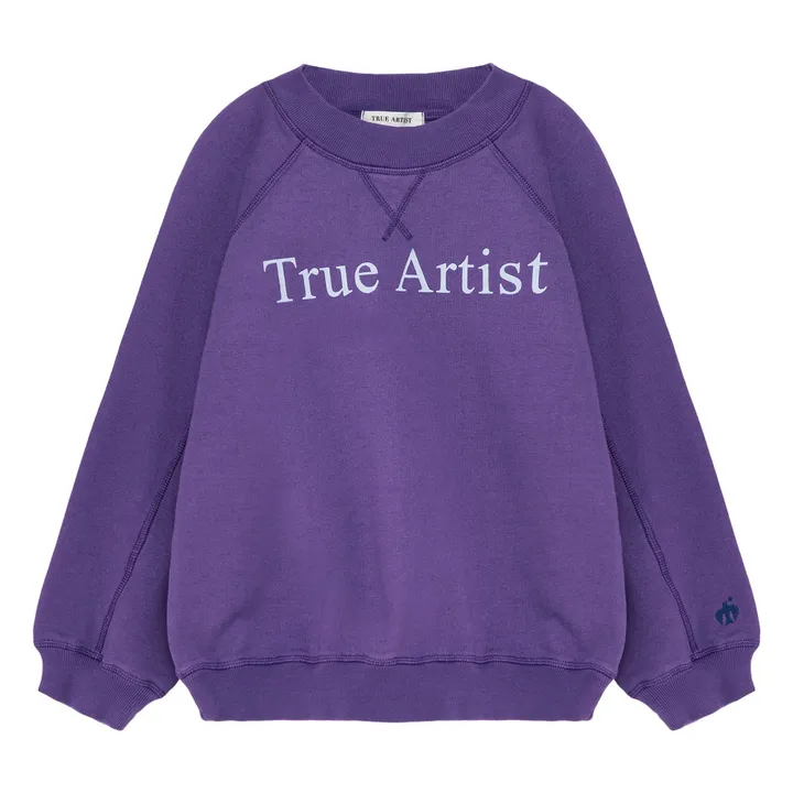 Sweat N°1 Coton Bio | Violet- Image produit n°0