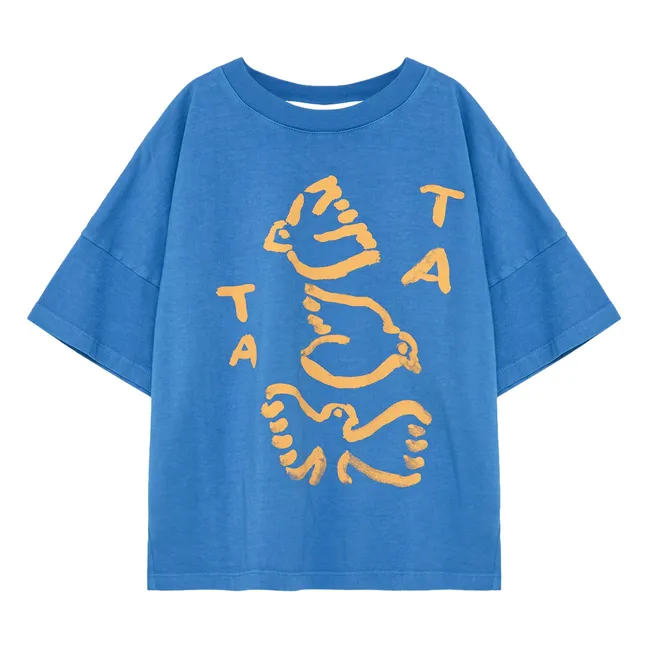 T-shirt N°17 Coton Bio | Bleu