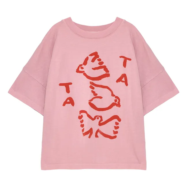 Camiseta N°17 Algodón orgánico | Rosa