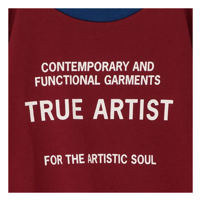 T-Shirt Nr. 18 Bio-Baumwolle | Burgunderrot