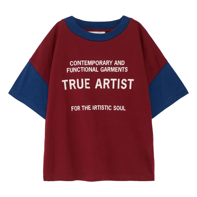 T-shirt N°18 Coton Bio | Bordeaux