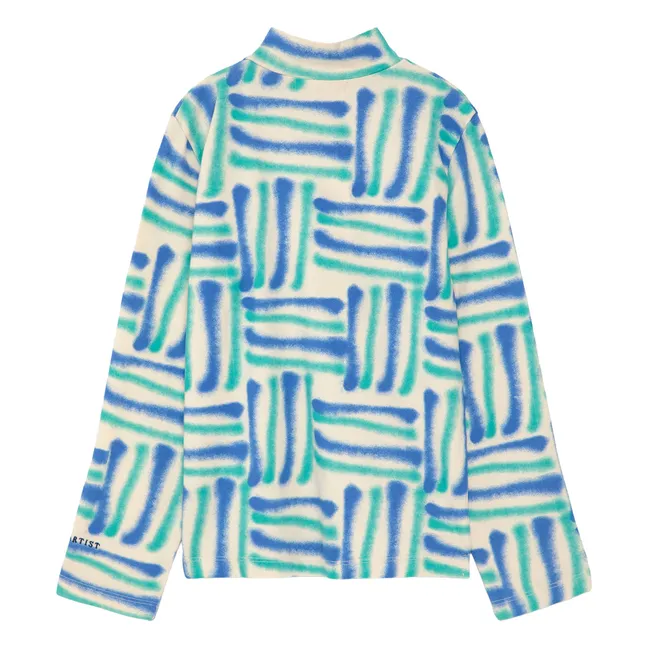 Cuello alto de algodón ecológico Aerosol | Azul