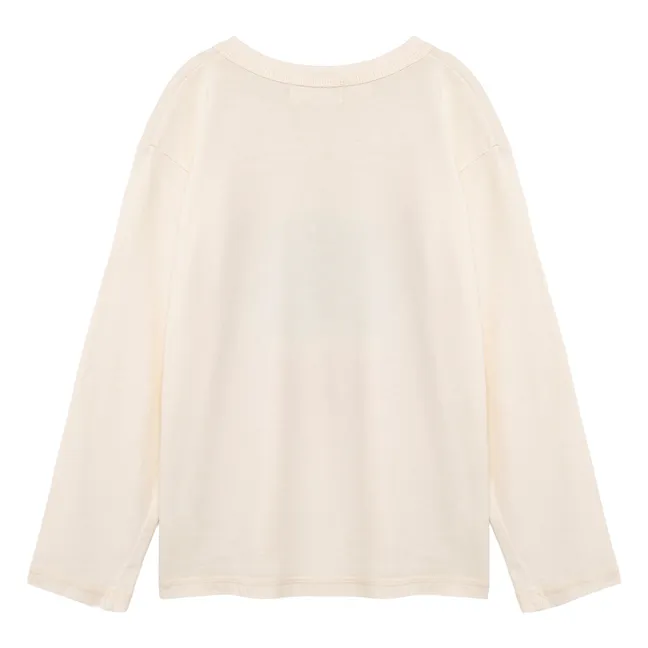 Maglietta in cotone organico Aerosol | Beige