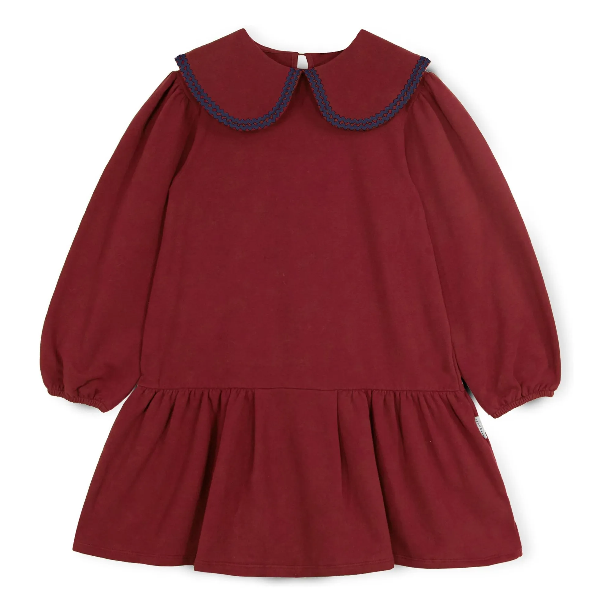 Mipounet Burgundy Melissa Jersey Collar Dress