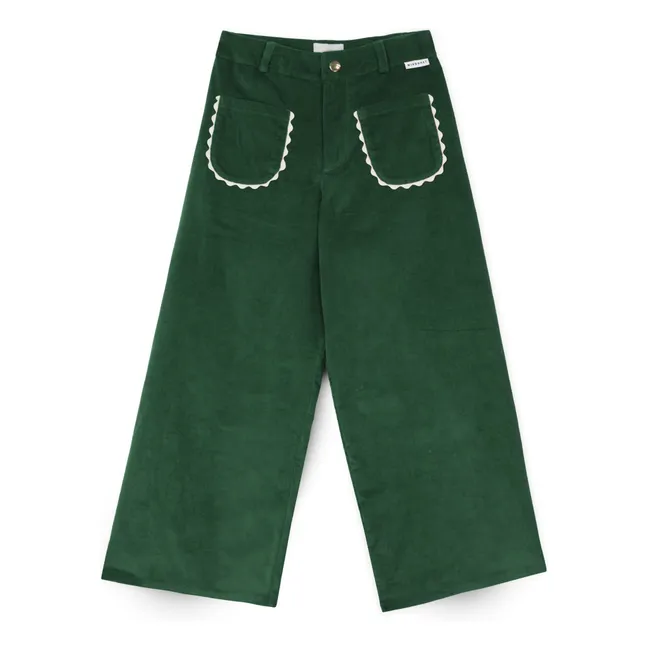 Pantaloni Emma in velluto | Verde
