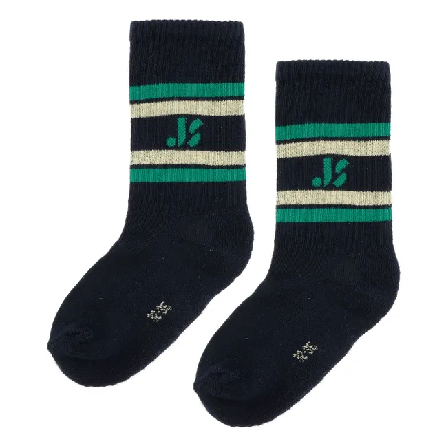 Chaussettes JS Sports Coton Bio | Bleu marine