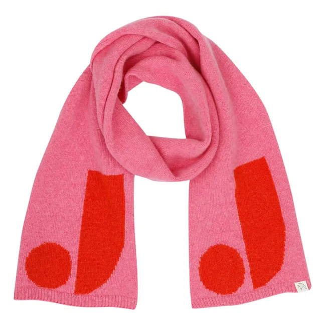 J Wool scarf | Fuchsia
