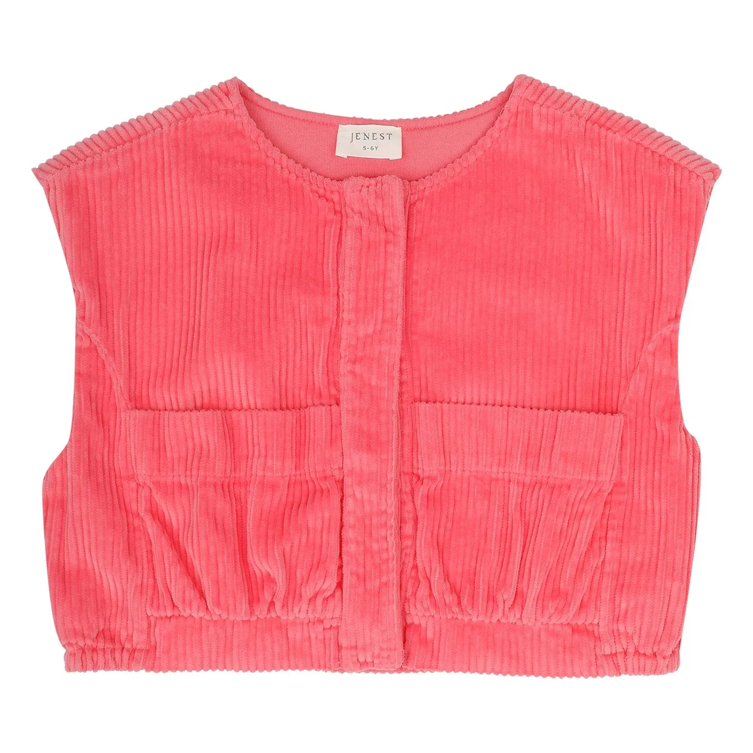 Jenest Pink Corduroy Vest Organic Cotton Batch