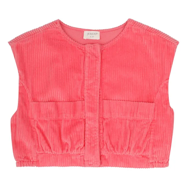 Corduroy Vest Organic Cotton Batch | Pink